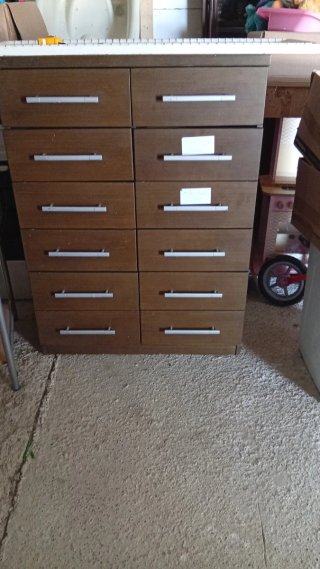 Mueble Cajonera Madera y Metal