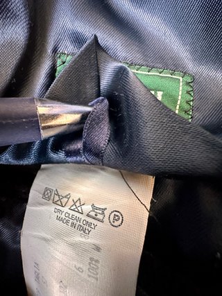 Cappotto Puro Cachemire Blu Ing. Loro Piana