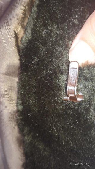 Abrigo vintage pelo sintético talla 44