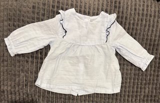 Camisa bebé manga larga 6 meses