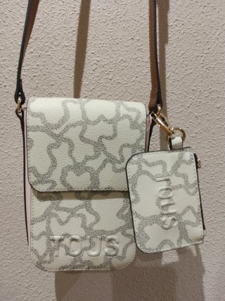 Bolso Tous Móvil Beige y Rosa