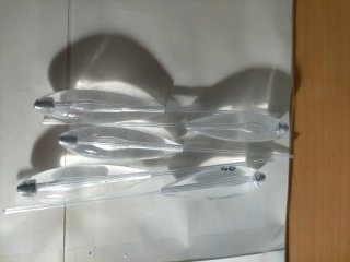 Boyas de pesca transparentes de 40 gs