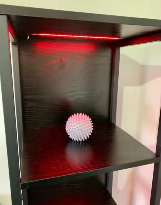 Estanteria con luz led de colores