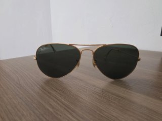 Gafas Ray-Ban Aviator Dorado y Negro