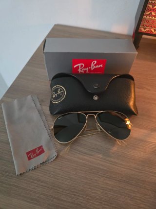 Gafas Ray-Ban Aviator Dorado y Negro