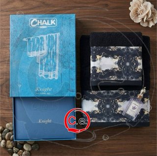 Set Asciugamani Chalk Knight 1 viso 1 ospite