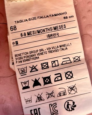 NUEVO Vestido bebé Benetton 6/9 meses