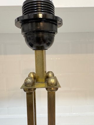 Lampada da terra vintage italiana in metallo dorato
