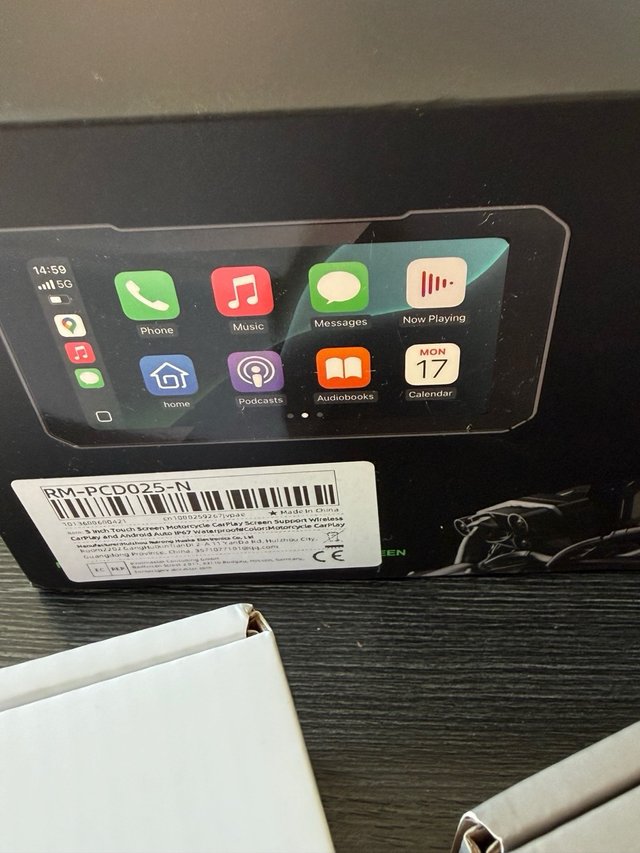Pantalla Moto CarPlay/Android Auto Inalámbrica