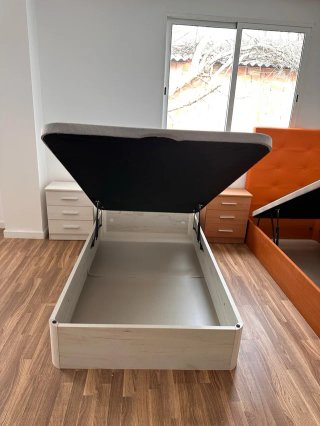 Cama individual con almacenaje