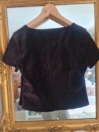 DAMA Top terciopelo Sin uso - T.M