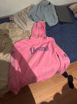 Sudadera Bershka Rosa