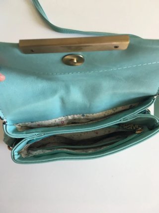 Bolso bandolera Misako verde agua