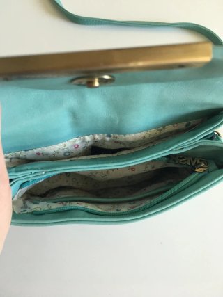 Bolso bandolera Misako verde agua