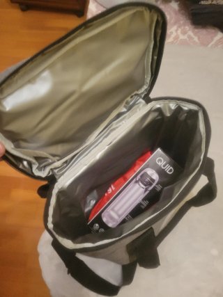 Mochila Valira Térmica Gris y Naranja