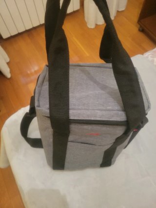 Mochila Valira Térmica Gris y Naranja