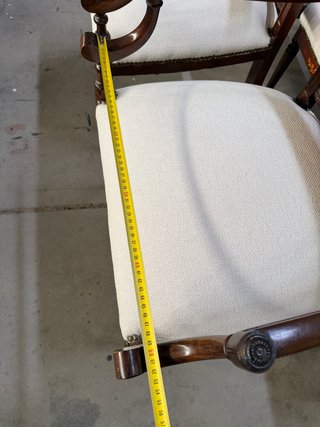 Juego de 8 Sillas Antiguas Tapizadas