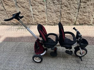 Bicicleta gemelar/trilliza para dos niños