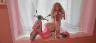 Nancy Motociclista e Moto Rosa