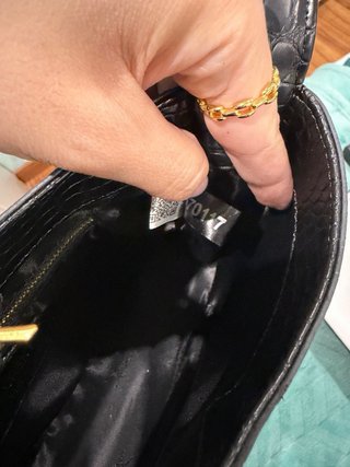 Bolso Saint Laurent Negro Cocodrilo