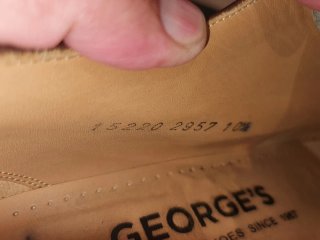 Zapatos Georges Talla 45 Marrón/Beige Vintage