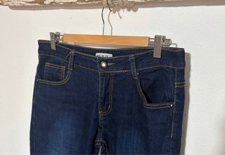 Pantalón vaquero elástico azul