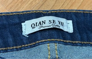 Pantalón vaquero elástico azul
