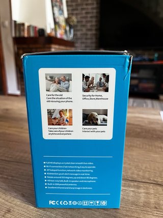 Cámara Seguridad Wi-Fi Pan/Tilt Dual Images
