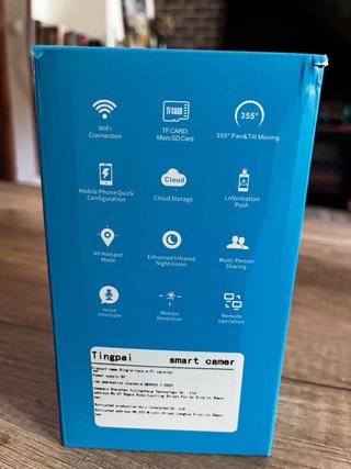 Cámara Seguridad Wi-Fi Pan/Tilt Dual Images