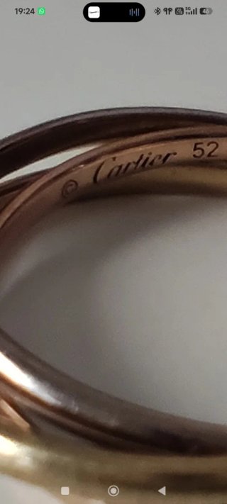 Anillo Cartier Trinity Oro Rosa, Blanco y Amarillo