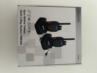 PROSTER Walkie Talkies Recargables Largo Alcance