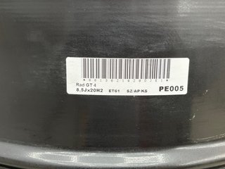Llanta Porsche GT4 (981) Negra ancho 8,5x20