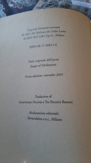 I sei stadi della meditazione del Dalai Lama