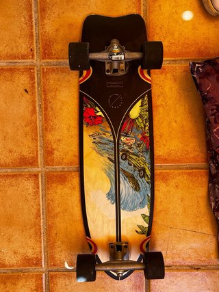 Skate Board Negro con Diseño