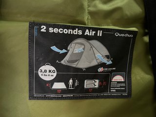 Tienda de campaña Quechua 2 seconds Air II