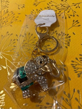 Llavero Elefante Brillante Decoración Bolso