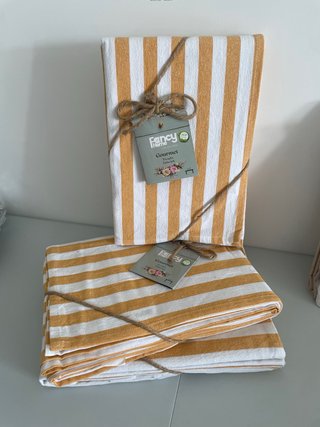 Tovaglia x12 a righe  In cotone