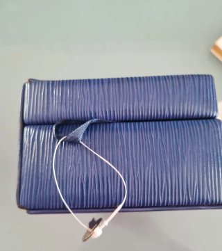 Cajita joyero con espejo azul y plateado