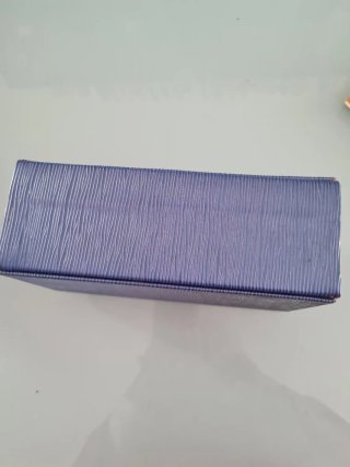 Cajita joyero con espejo azul y plateado