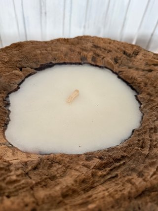 vela madera gran tamaño