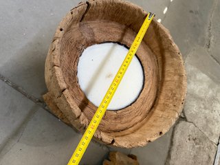 vela madera gran tamaño