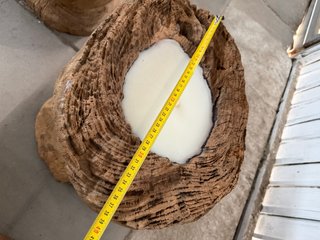 vela madera gran tamaño