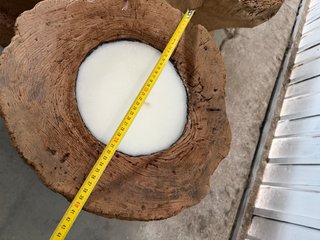 vela madera gran tamaño