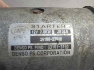 Motor arranque kia 3610027010 carens (un) 4488787