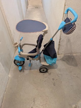 Triciclo smarTrike 4 en 1 (azul y gris)