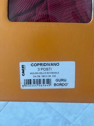 Copridivano 3 posti Caffi Made in Italy