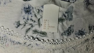 Blusa H&M floral encaje talla L