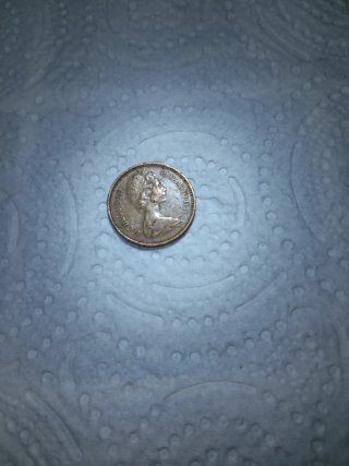 Moneda de 1 penique 1977 Isabel II