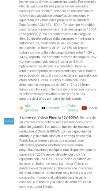 Kit Solar para Caravanas 600W 12V 1500Wh