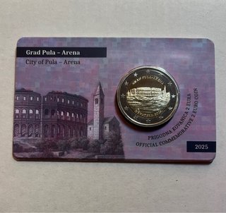 Moneda 2€ Coincard Croacia 2025 Pula